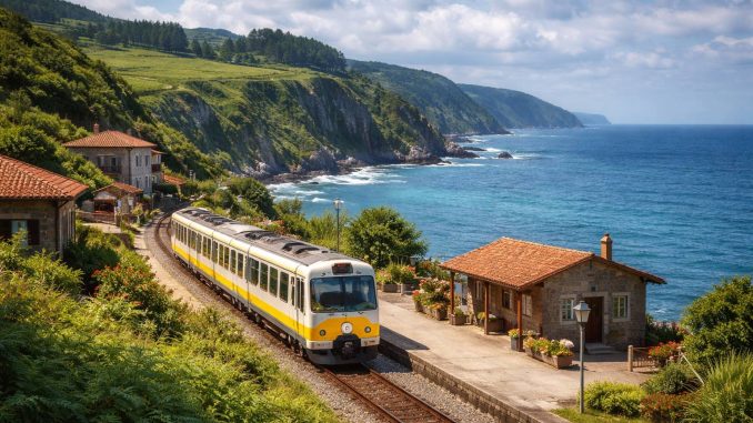 El Tren de la Costa (FEVE): cómo recorrer la España Verde en tren con paradas top